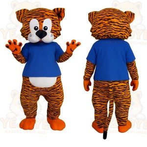 Orange Tiger Mascot Costume