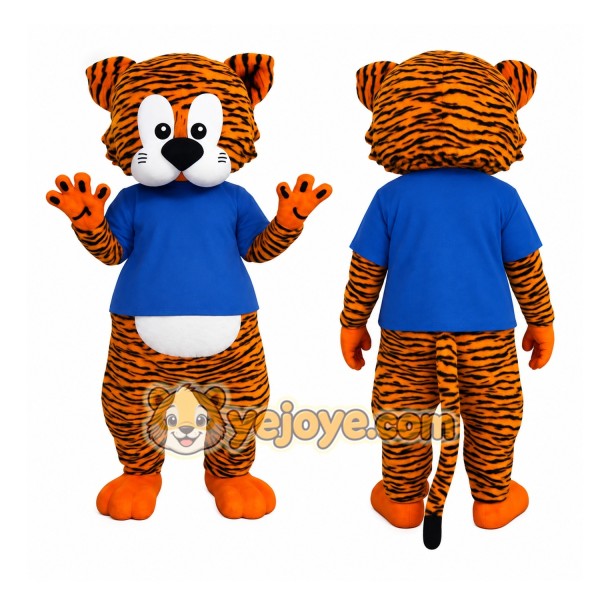 Orange Tiger Mascot Costume
