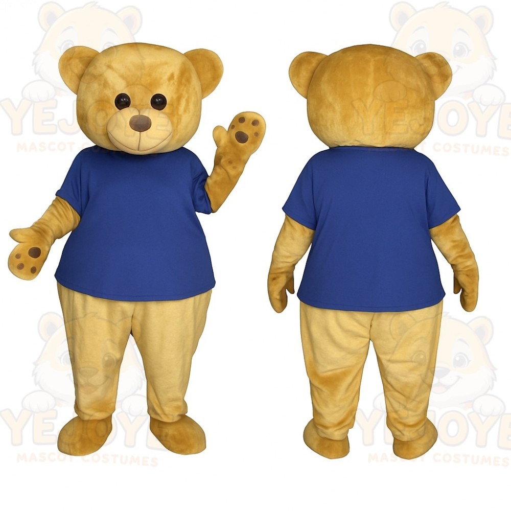 Yellow Bear Mascot Costume