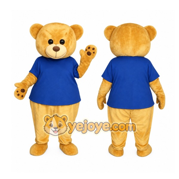 Yellow Bear Mascot Costume