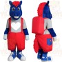 Blue Horse Mascot Costume