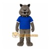 Blue bulldog Mascot Costume Blue bulldog Mascot Costume