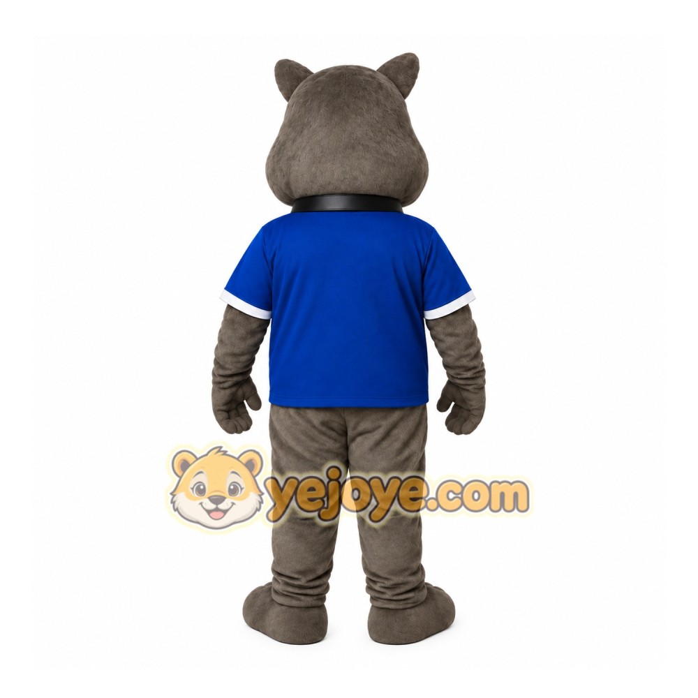 Blue bulldog Mascot Costume Blue bulldog Mascot Costume