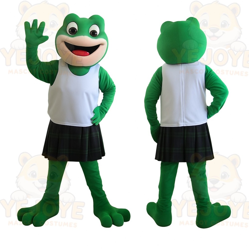 Green Frog Mascot Costume