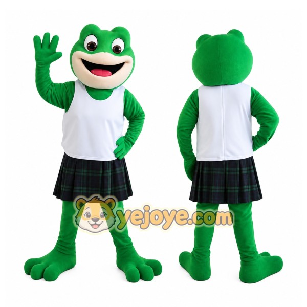 Green Frog Mascot Costume