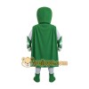 Green Superhero Mascot Costume Green Superhero Mascot Costume