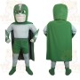 Green Superhero Mascot Costume