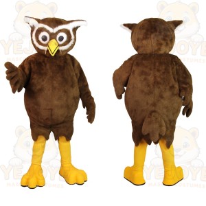Brown Owl Mascot Costume