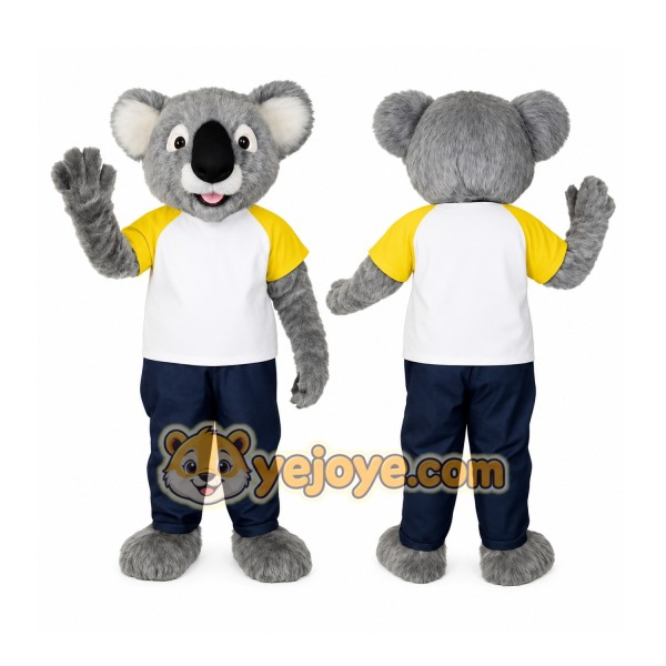 Gray Koala Mascot Costume