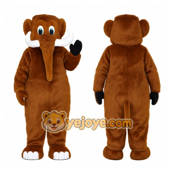 Brown Mammoth Mascot Costume