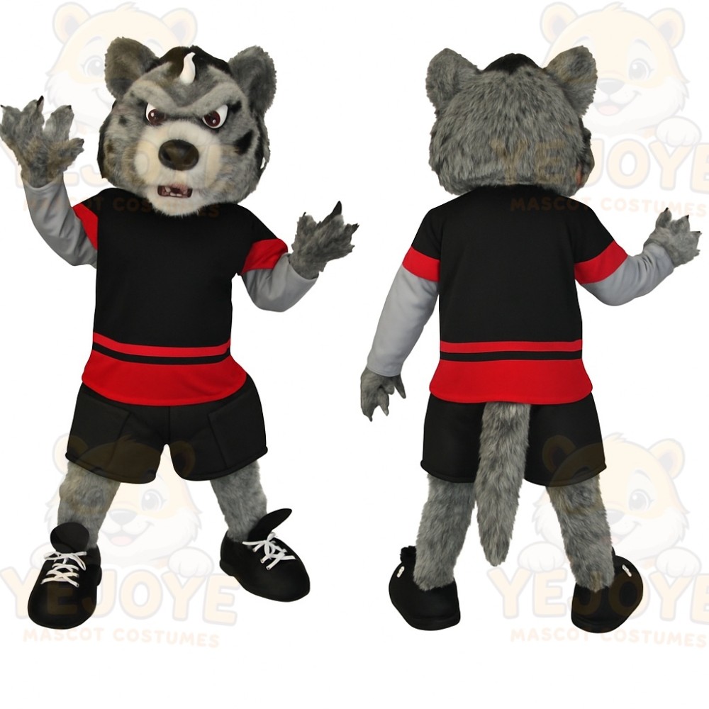Gray Wolf Mascot Costume