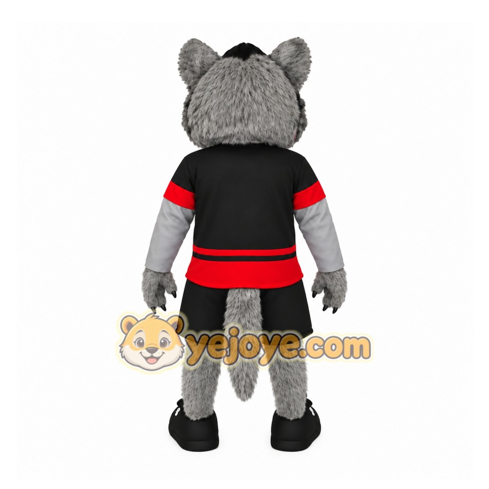 Gray Wolf Mascot Costume Gray Wolf Mascot Costume