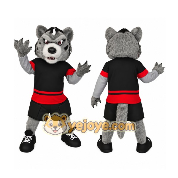 Gray Wolf Mascot Costume