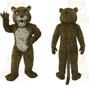 Brown Leopard Mascot Costume