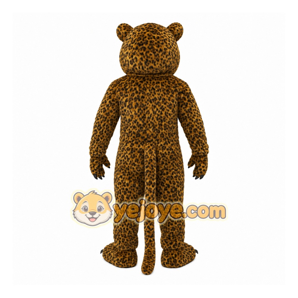 Brown Leopard Mascot Costume Brown Leopard Mascot Costume