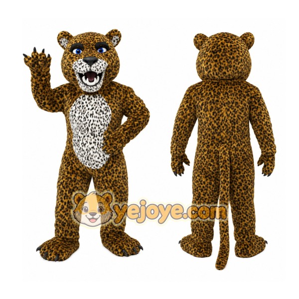 Brown Leopard Mascot Costume