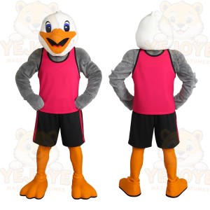 Pink Bird Mascot Costume