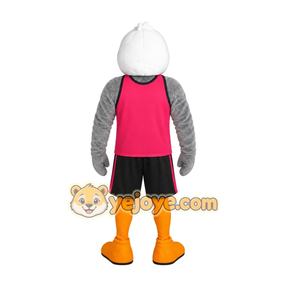 Pink Bird Mascot Costume