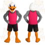 Pink Bird Mascot Costume
