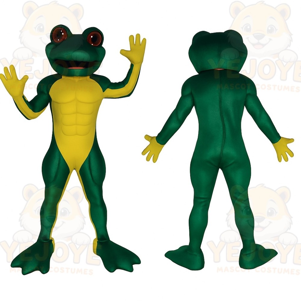 Green Frog Mascot Costume