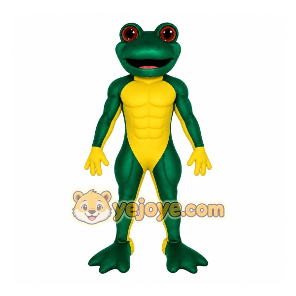 Green Frog Mascot Costume