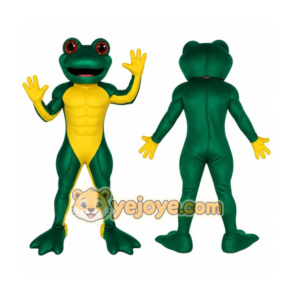 Green Frog Mascot Costume