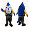 Blue Fish Mascot Costume