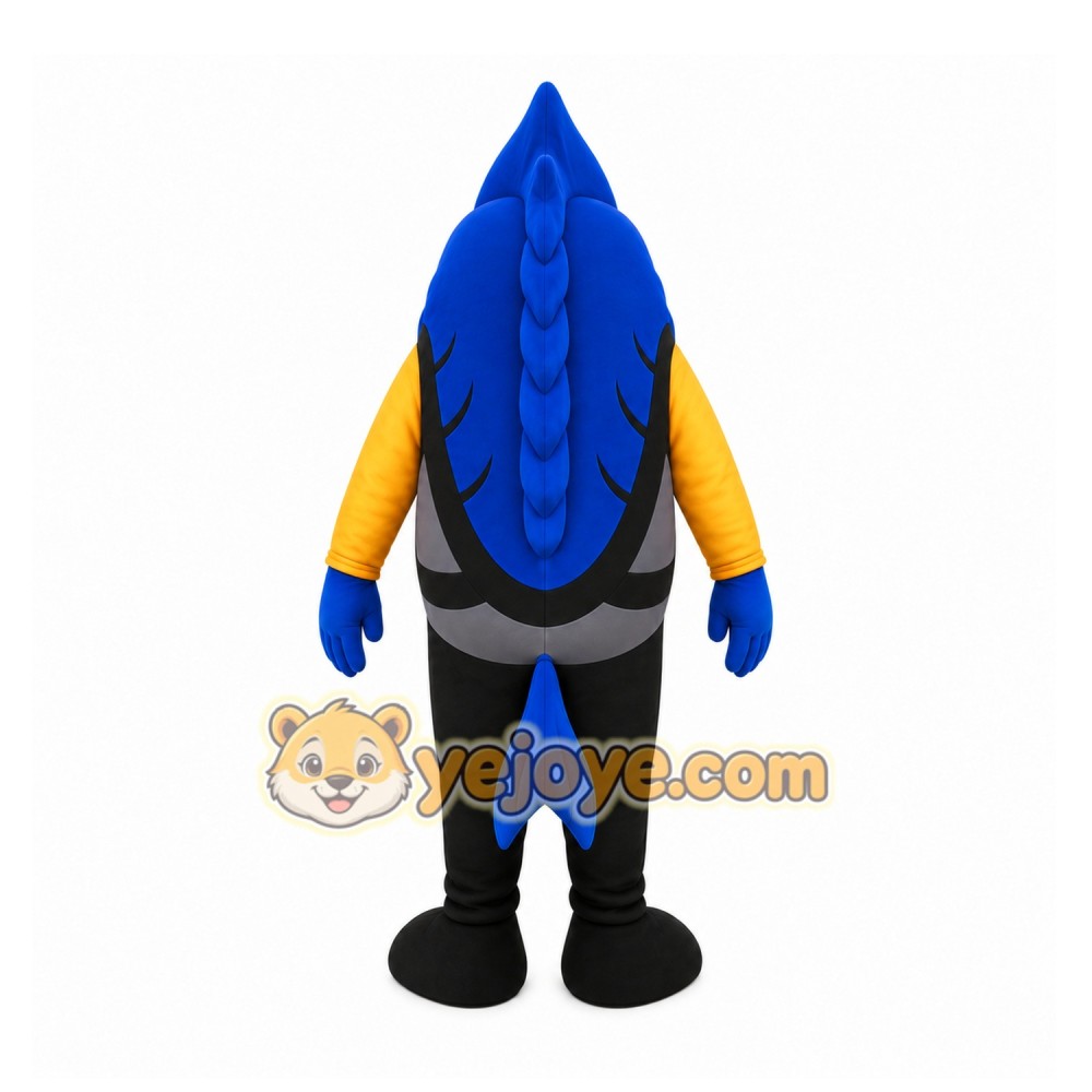 Blue Fish Mascot Costume Blue Fish Mascot Costume