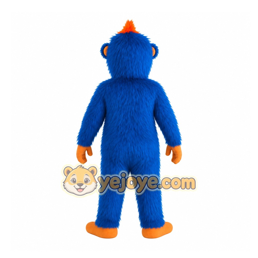 Blue Monkey Mascot Costume Blue Monkey Mascot Costume