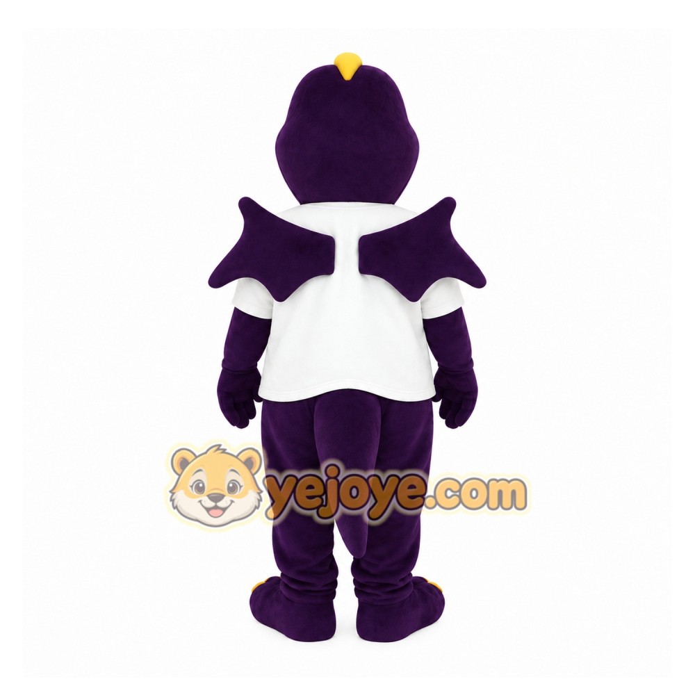 Purple Dragon Mascot Costume