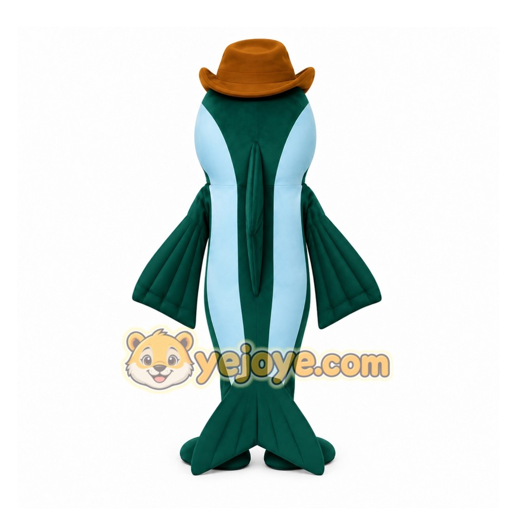 Blue Fish Mascot Costume Blue Fish Mascot Costume