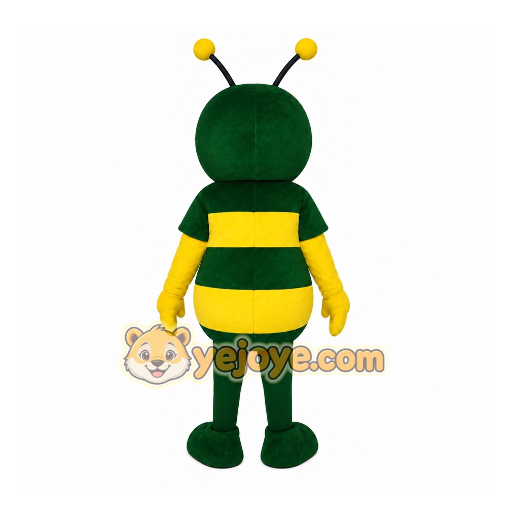 Green and Yellow Bee Mascot Costume