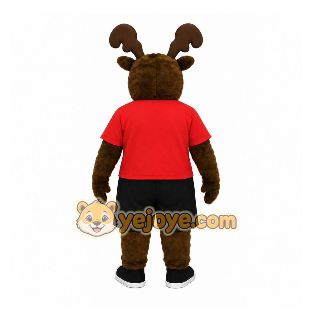 Brown Moose Mascot Costume Brown Moose Mascot Costume