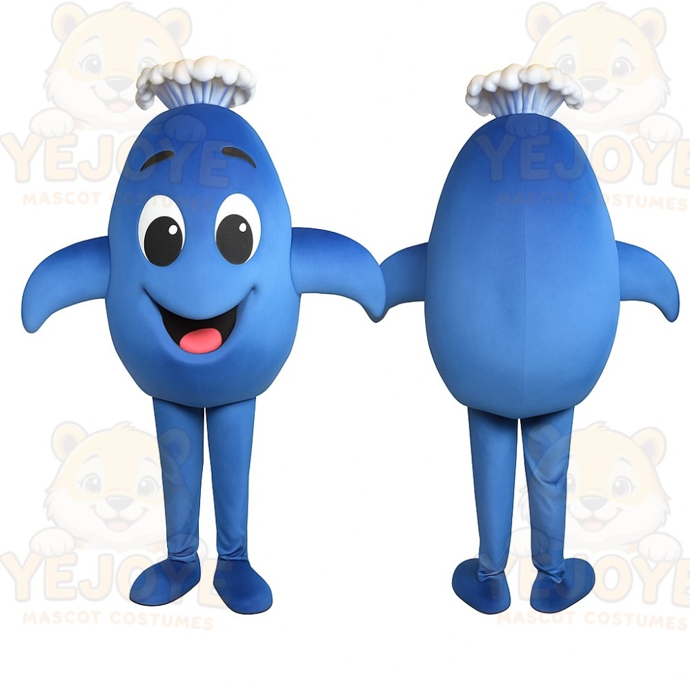 Blue Character Mascot Costume