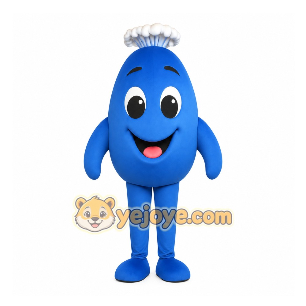 Blue Character Mascot Costume Blue Character Mascot Costume