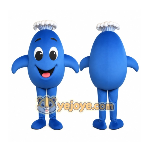 Blue Character Mascot Costume