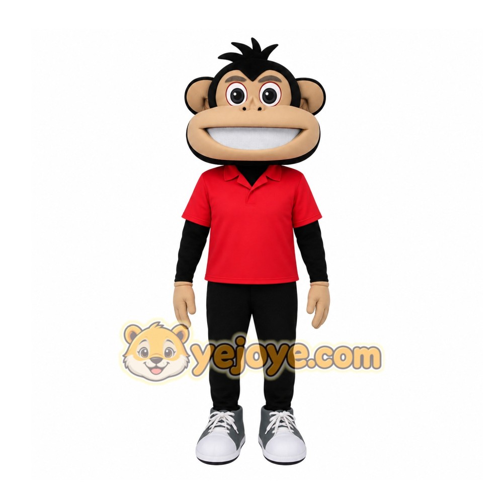 Red Monkey Mascot Costume Red Monkey Mascot Costume