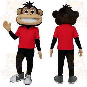 Red Monkey Mascot Costume