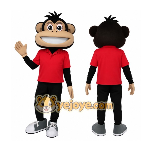 Red Monkey Mascot Costume