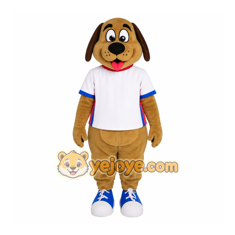 Brown Dog Mascot Costume Brown Dog Mascot Costume