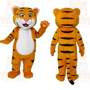 Orange Tiger Mascot Costume