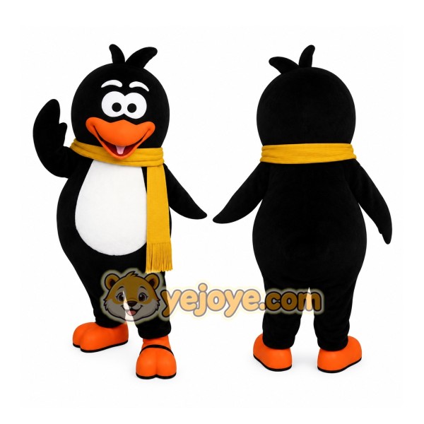 Black Penguin Mascot Costume