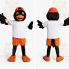 Black and Orange Bird Mascot Costume