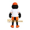 Black and Orange Bird Mascot Costume