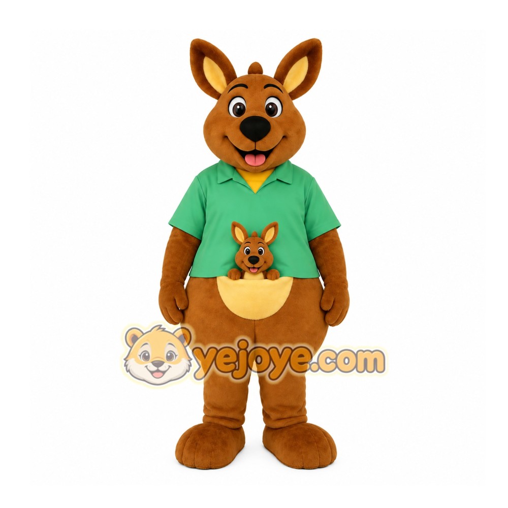 Brown Kangaroo Mascot Costume