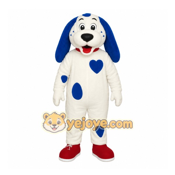 White Dog Mascot Costume