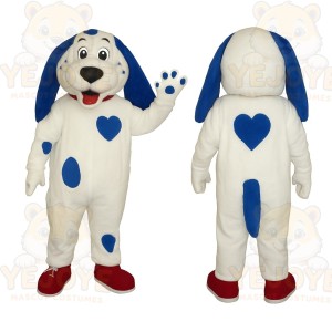 White Dog Mascot Costume