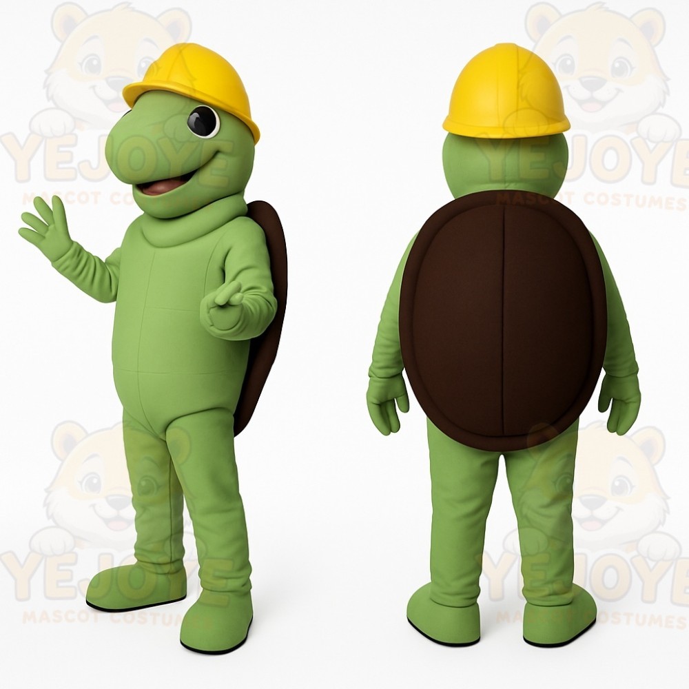 Green Turtle Mascot Costume