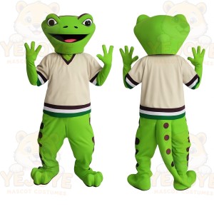 Green Frog Mascot Costume