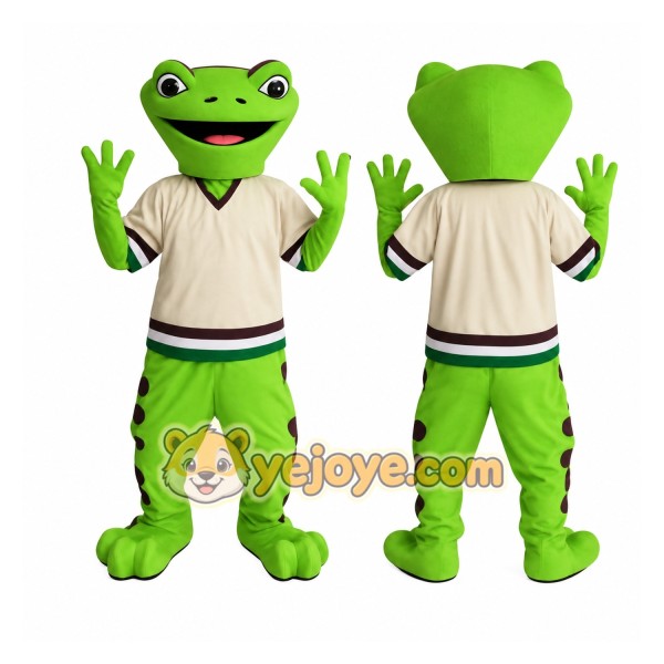 Green Frog Mascot Costume